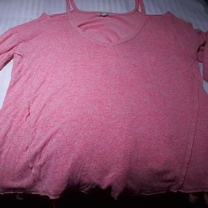 Women's open shoulder tunic